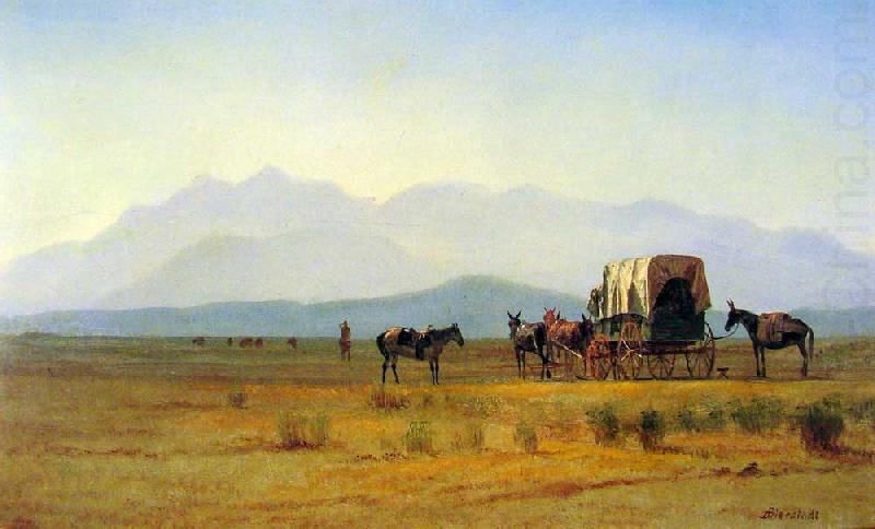 Albert Bierstadt Surveyor's Wagon in the Rockies china oil painting image